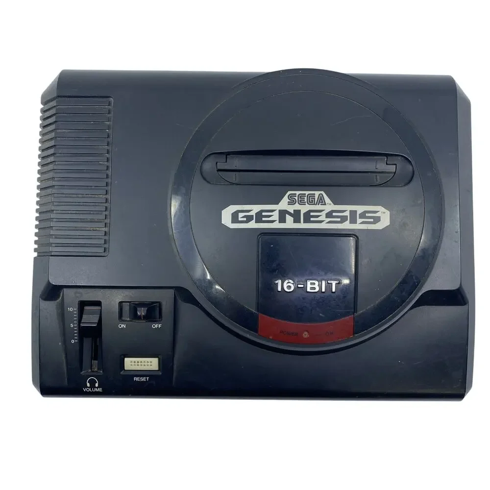 Sega Genesis Console 16 Bit Model 1601 with 6 Games & 1 Controller Tested Works